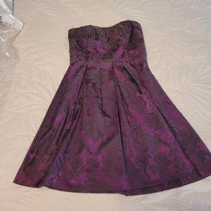 Dark Purple Mini strapless dress, size 5/6 Homecoming dress. Speechless brand